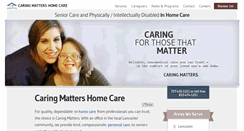 Desktop Screenshot of caringmatterslancaster.com
