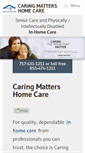 Mobile Screenshot of caringmatterslancaster.com